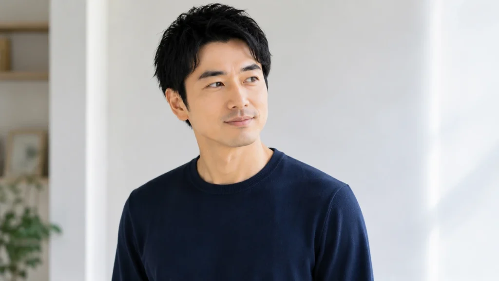 美容系の自分磨きで身だしなみを整えた日本人男性