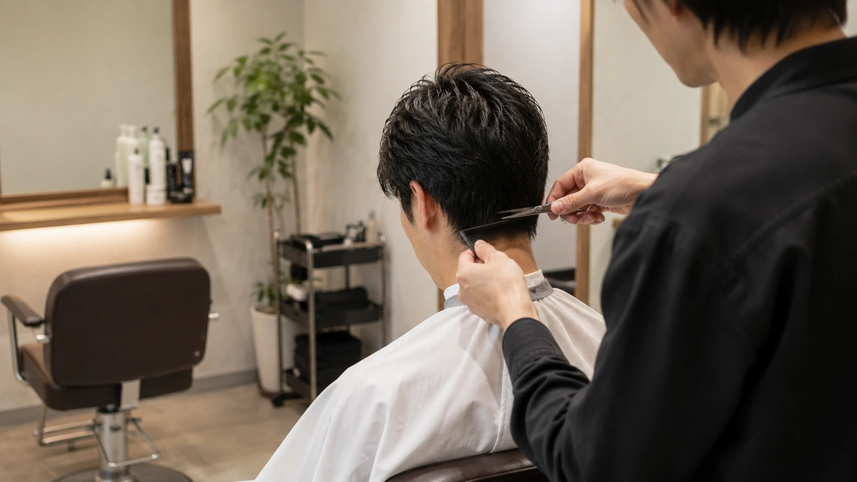 自分磨きとして身だしなみを整える日本人男性