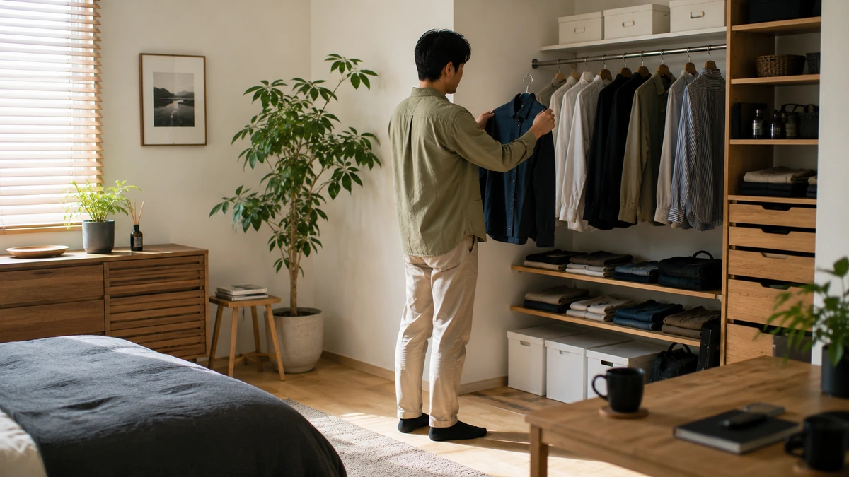 自分磨きの変化を定期的に振り返る日本人男性