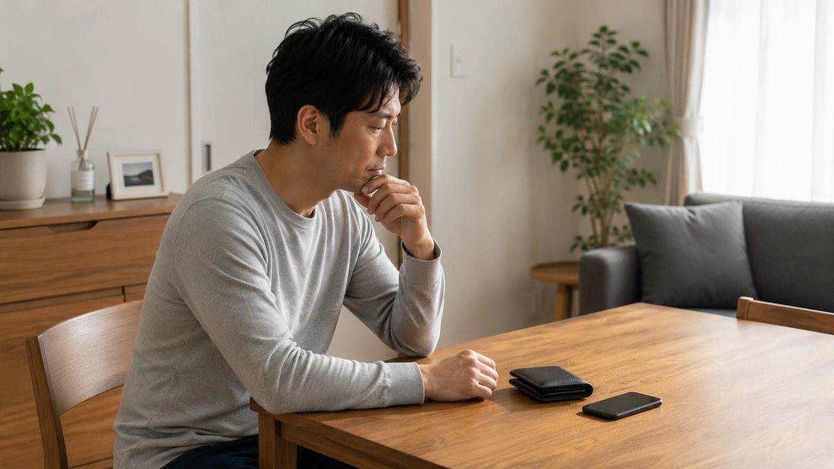 自分磨きに使うお金の優先順位を考える男性