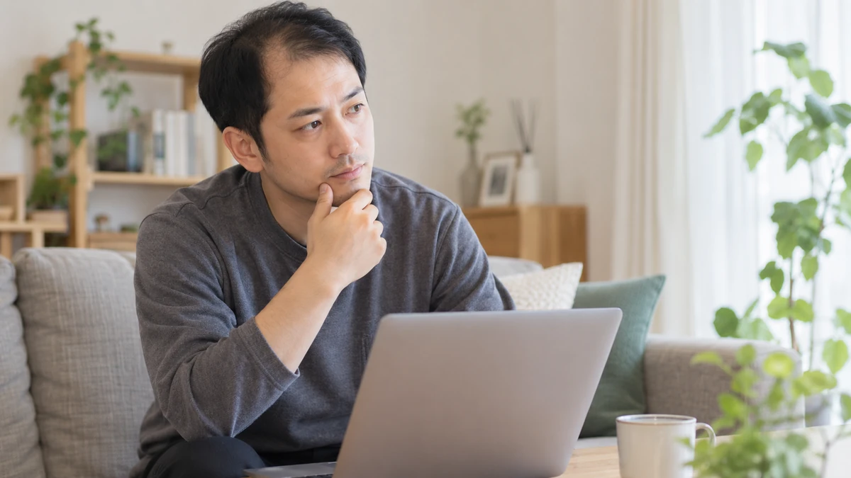 アデランスの増毛を検討する男性