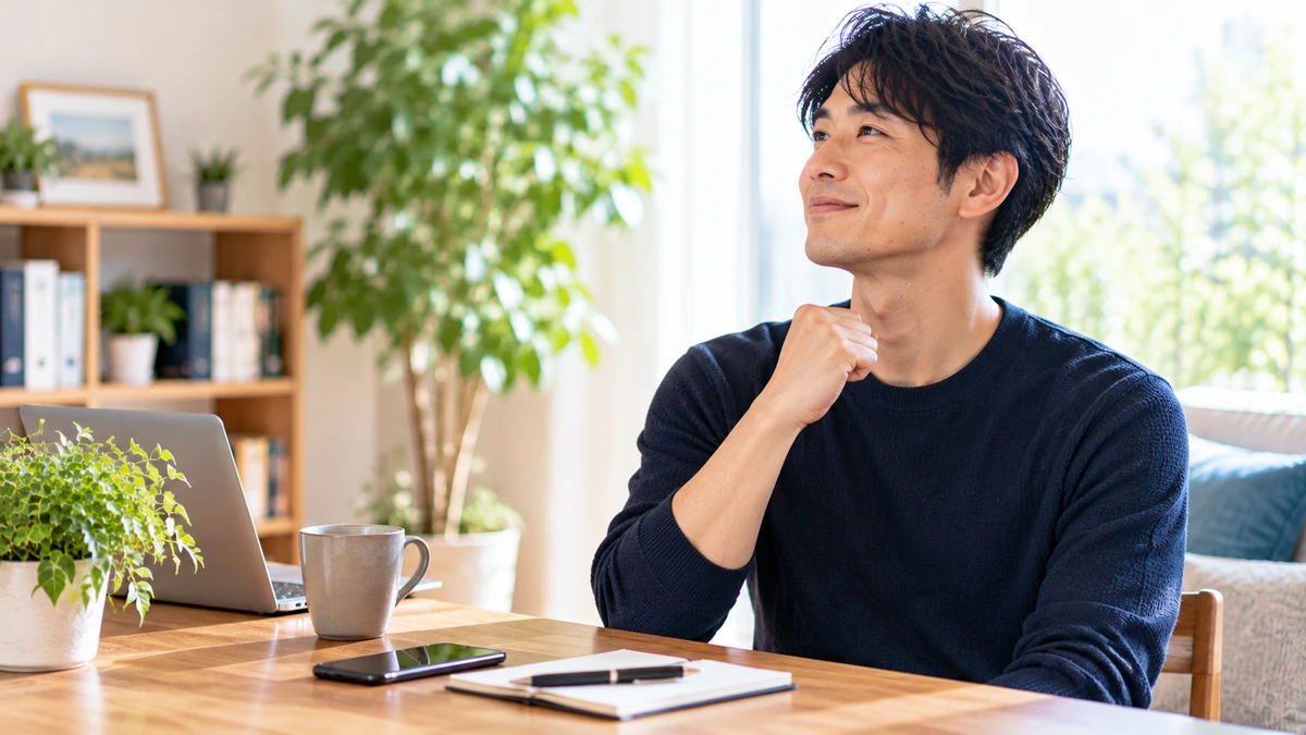 自分に合うAGAオンライン診療を選ぶ男性
