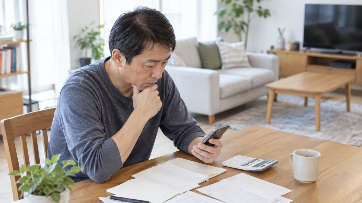 AGA治療の費用について考える男性