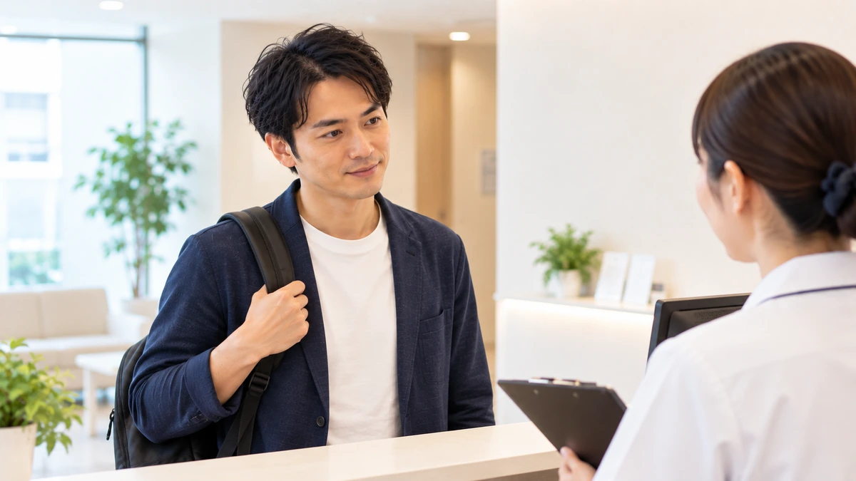 AGAの無料カウンセリングで相談する男性
