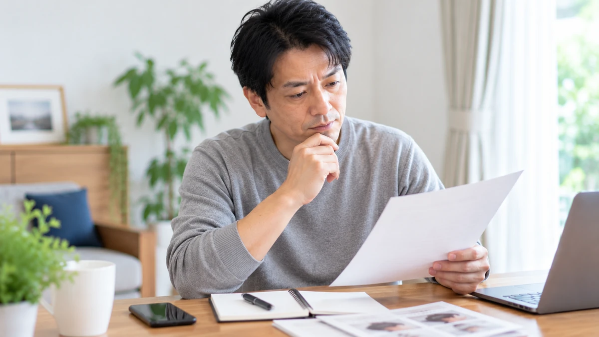 増毛を始める前の確認事項を整理する男性