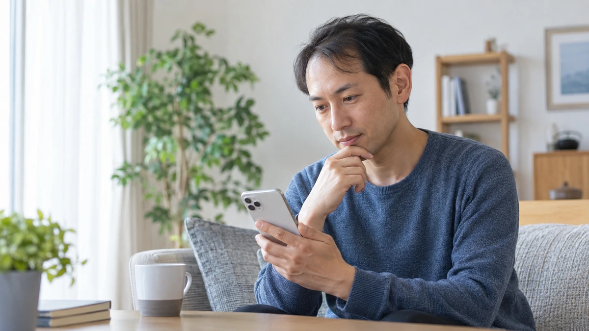 自毛植毛に必要なグラフト数を調べる男性
