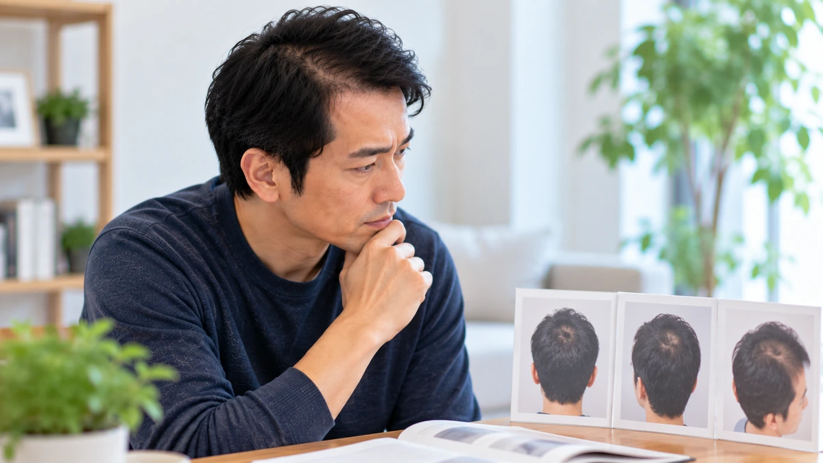 自毛植毛後の10年後とAGA進行を考える男性
