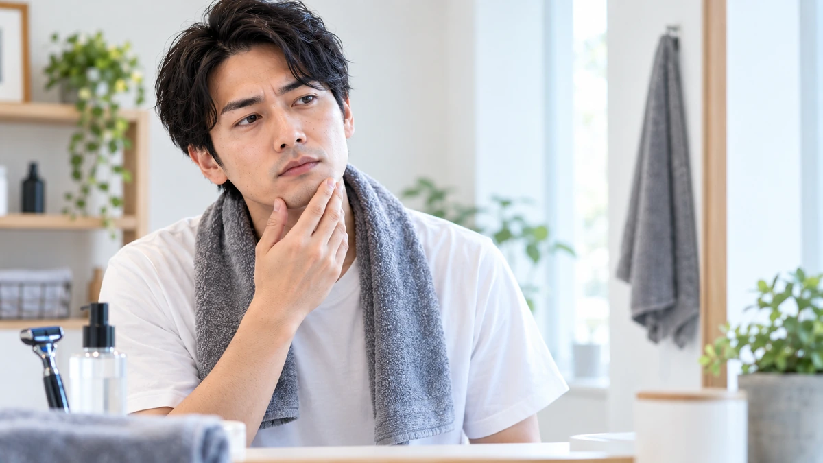 ヒゲ剃りの負担を気にする男性