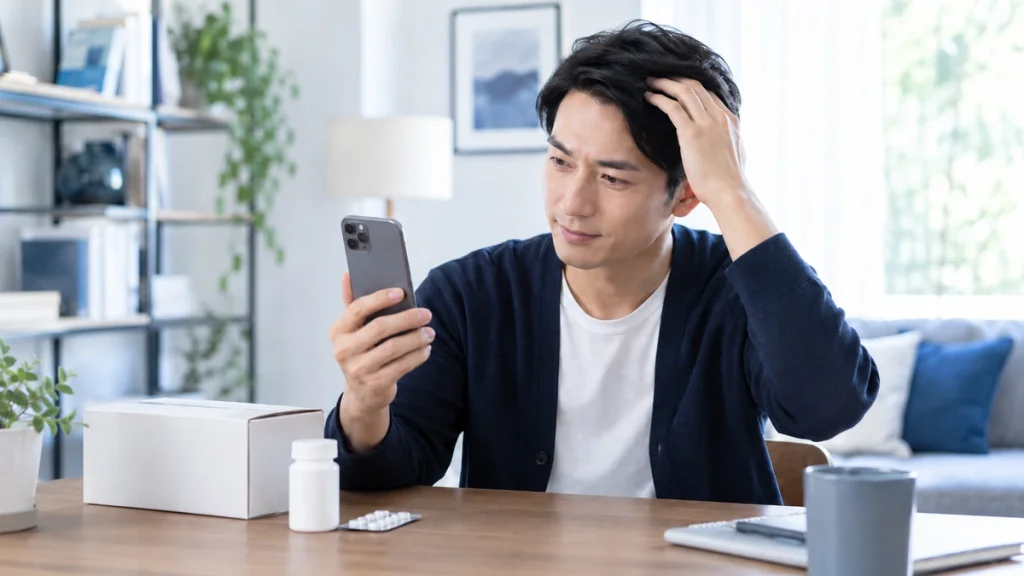 OopsのAGAオンライン診療の特徴をまとめたイメージ