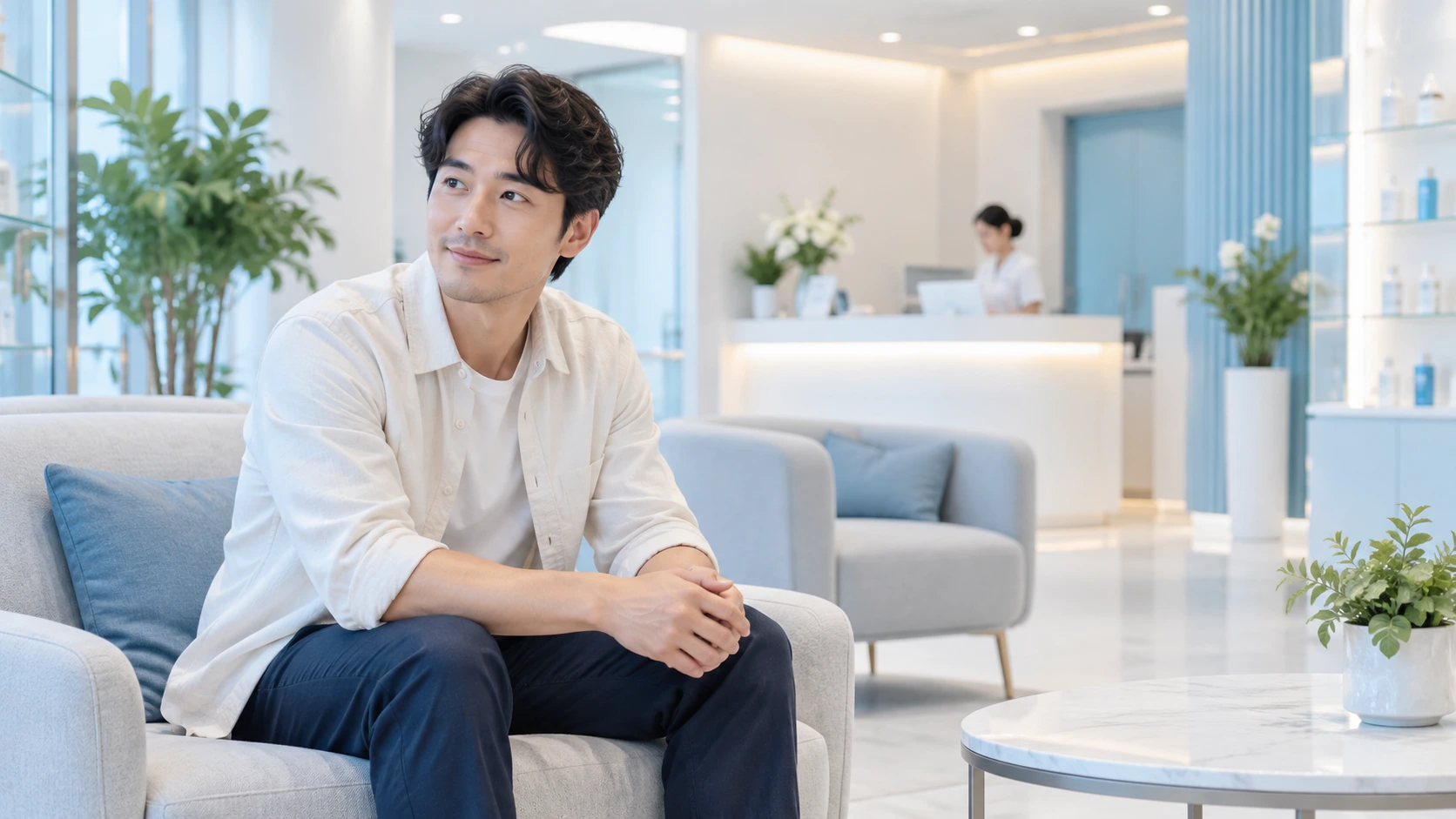 医療脱毛を検討する男性