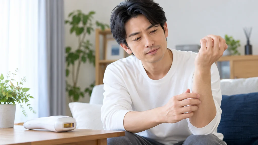 メンズ脱毛を始める前に仕上がりや方法を検討する男性